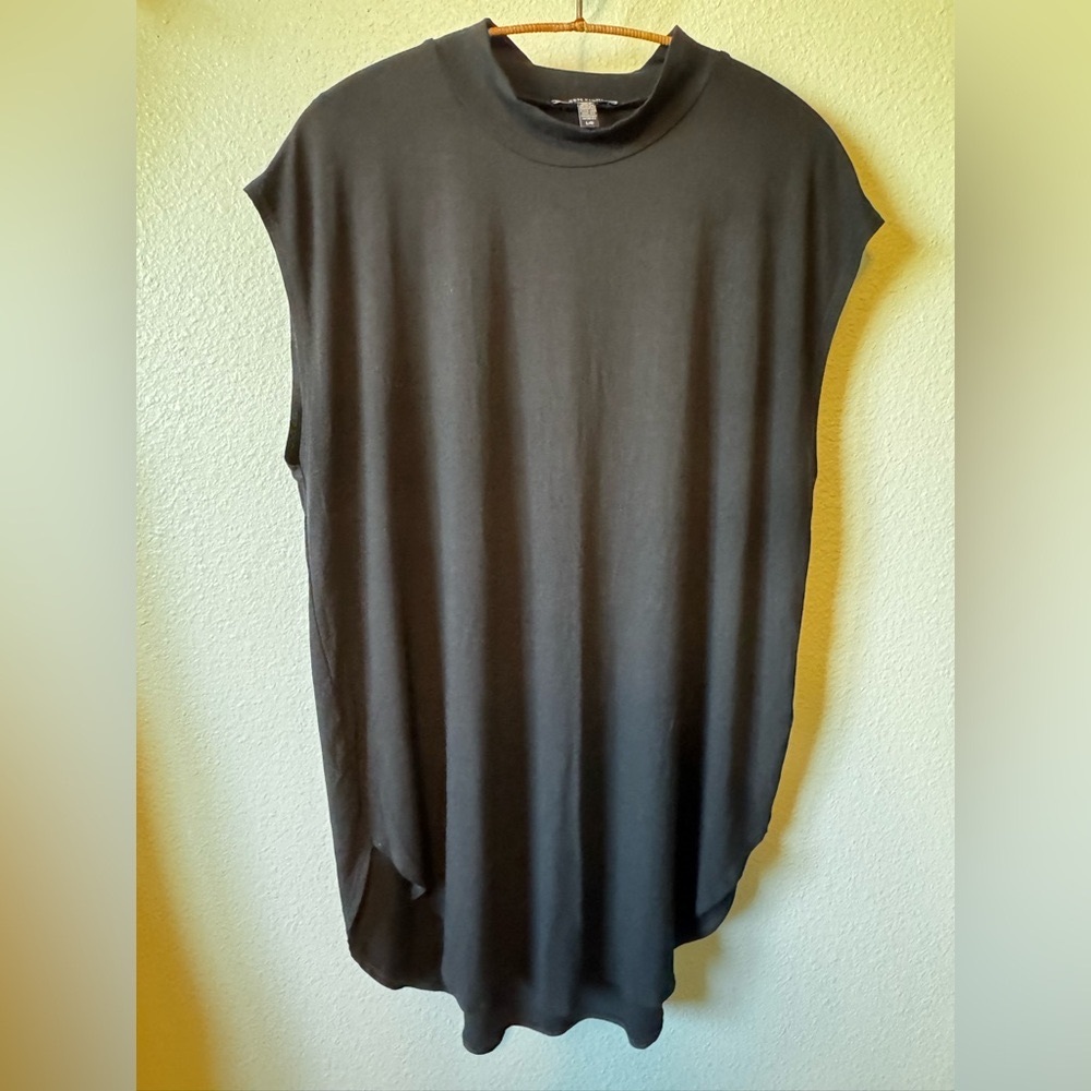 🍓Eileen Fisher Black Sleeveless Tunic Tank Top🍓